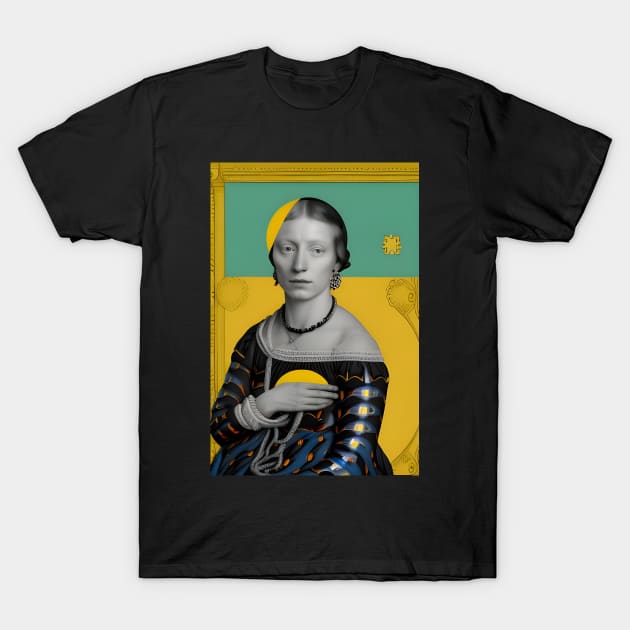 Renaissance Abstract Portrait T-Shirt by Bootyfreeze